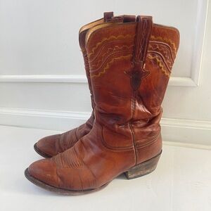 Lucchese Classics Devin 10.5 EE Handmade Cinnamon Ranch Hand Western Boots Mens